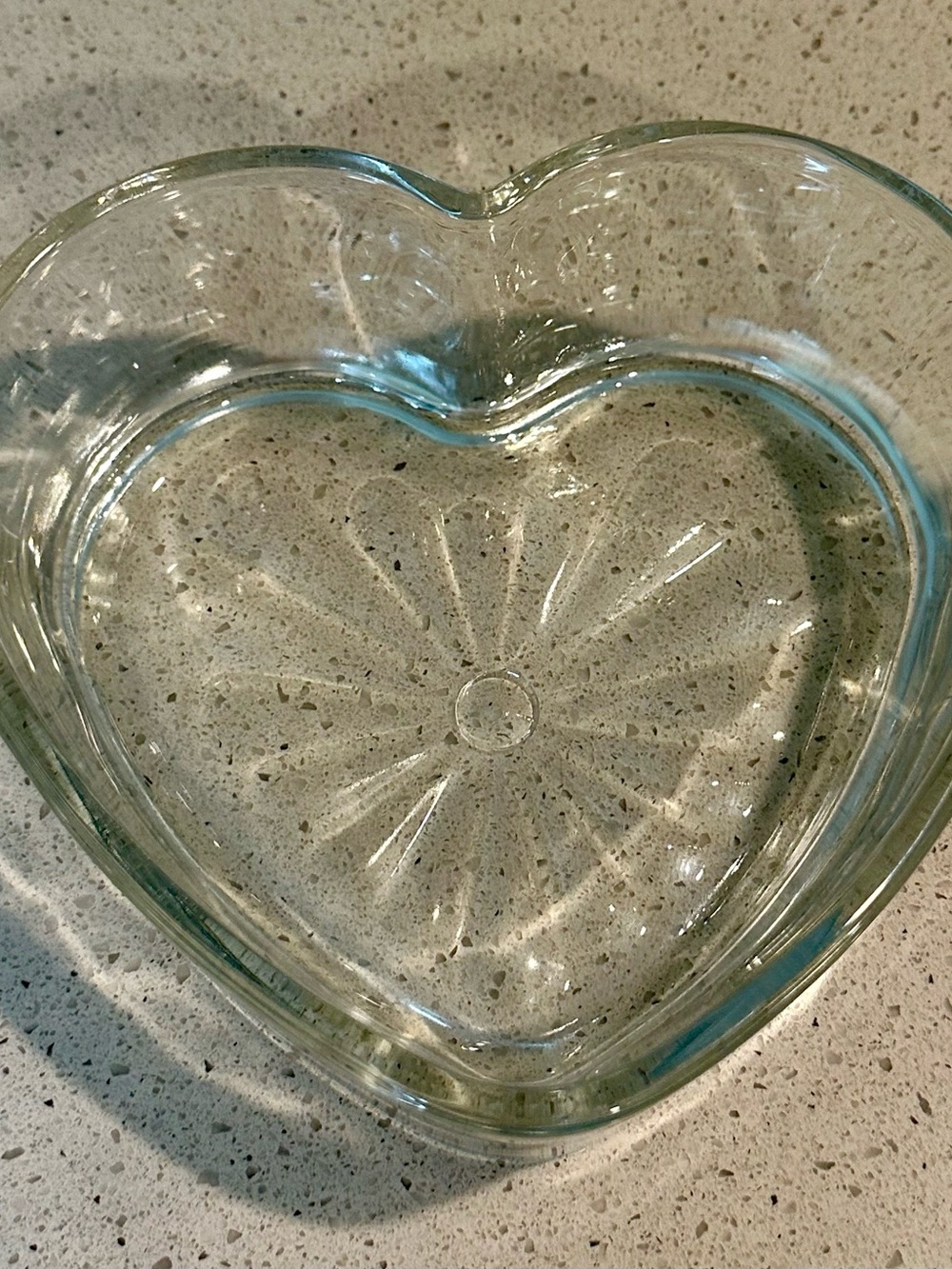 Libbey Clear Heart-Shaped Glass Dish